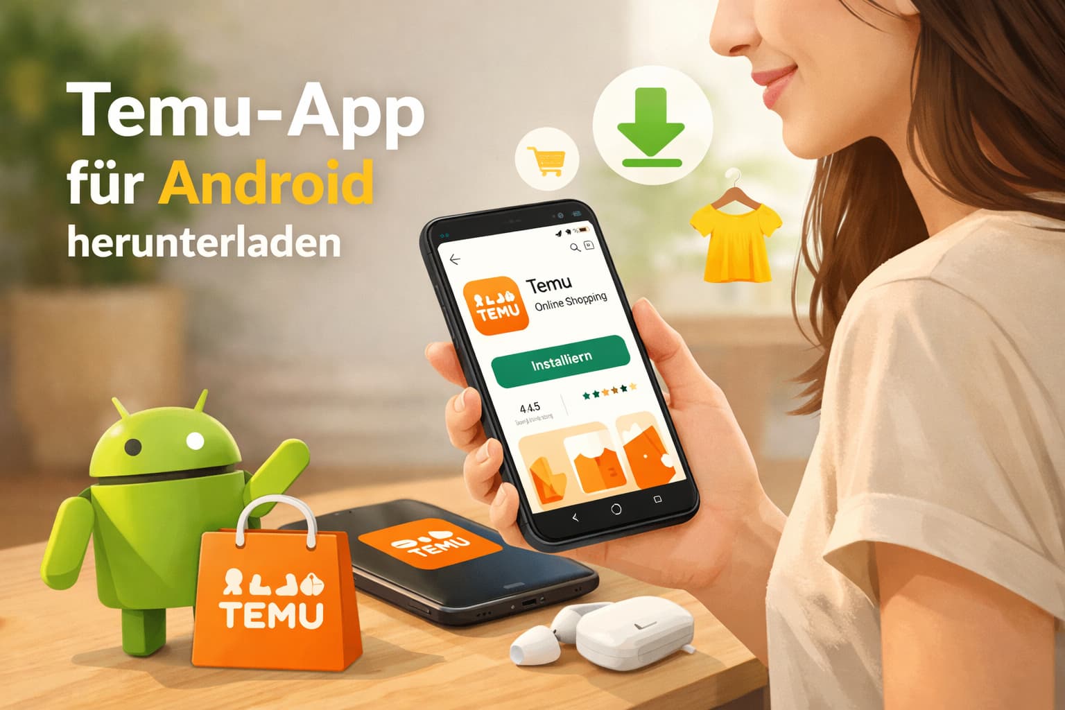 Temu-App für Android herunterladen – sicher, einfach und effizient