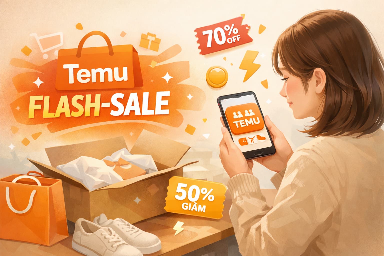 Temu Flash-Sale – Clever sparen mit der Temu App