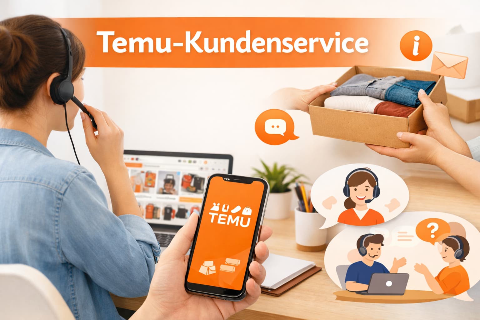 Temu-Kundenservice: Unterstützung direkt in der App