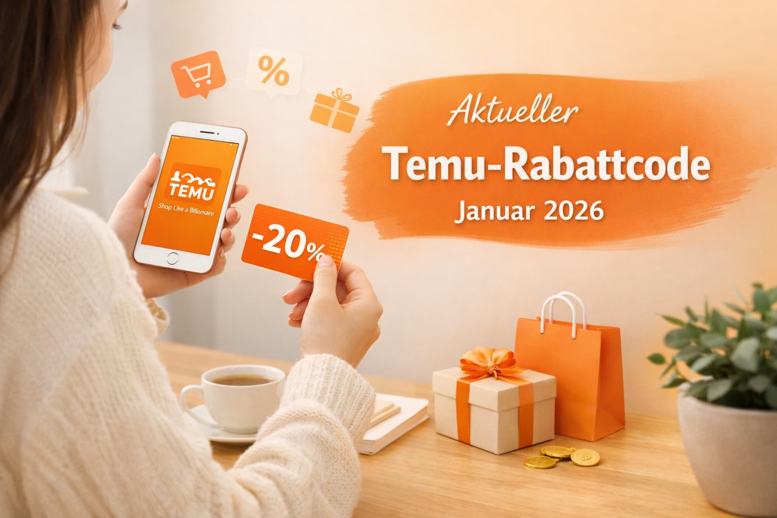 Aktueller Temu-Rabattcode Januar 2026 mit Top-Rabatten