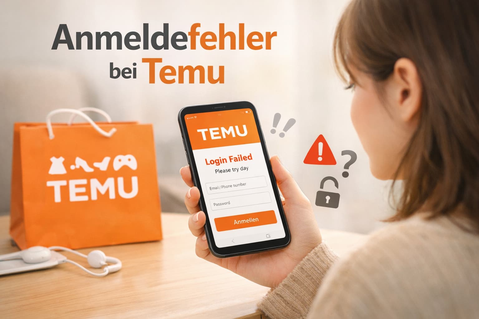 Anmeldefehler bei Temu – Ursachen und einfache Lösungen