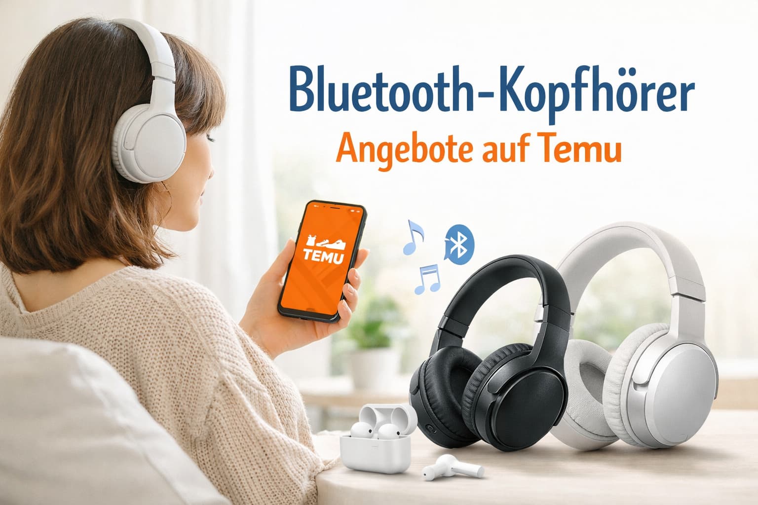 Bluetooth-Kopfhörer Angebote auf Temu im Überblick