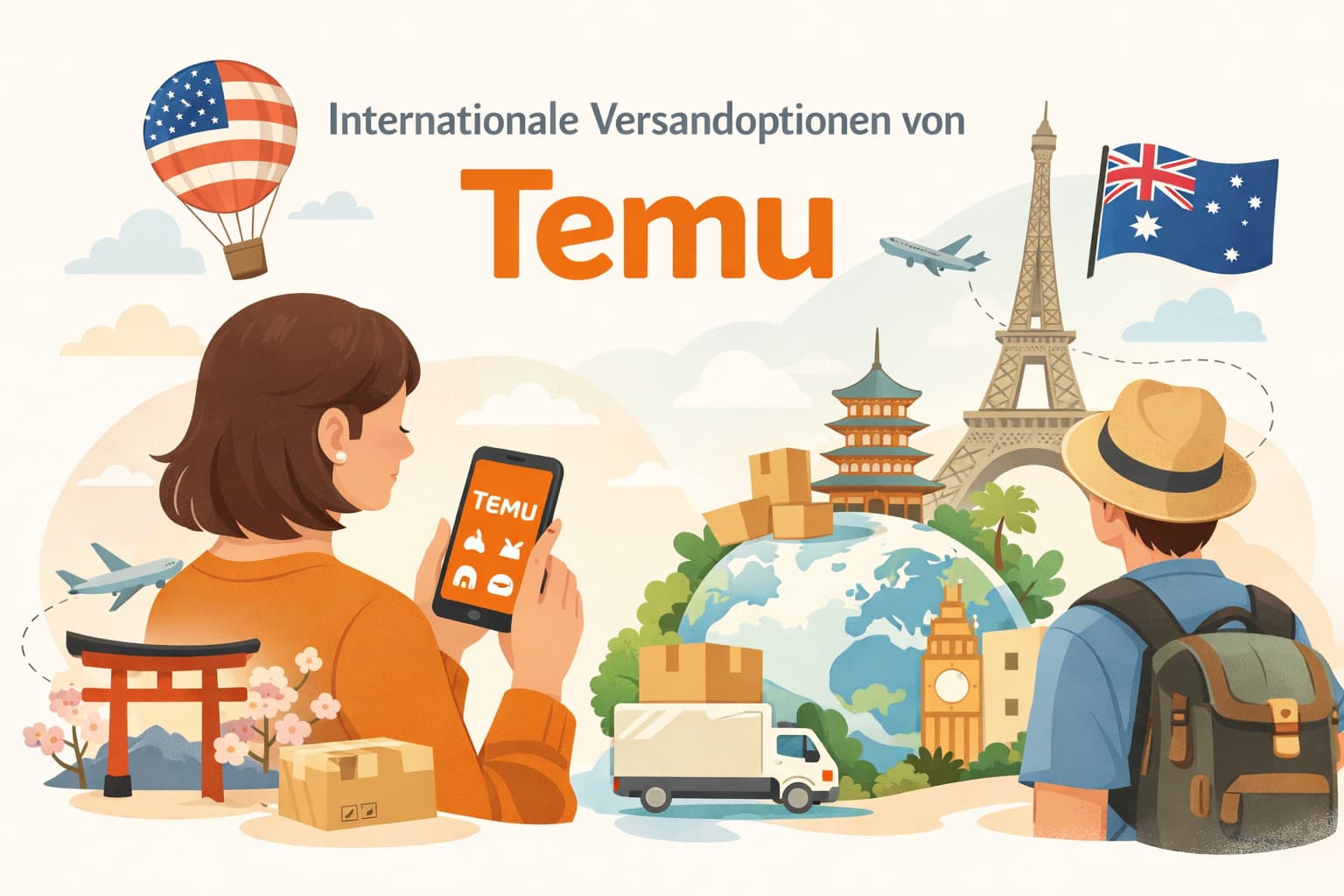 Internationale Versandoptionen von Temu einfach erklärt