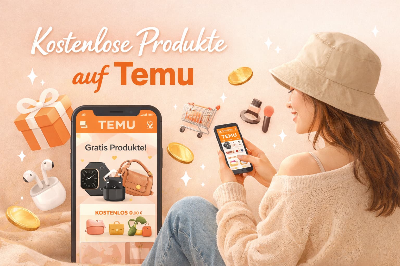 Kostenlose Produkte auf Temu legal und einfach erhalten