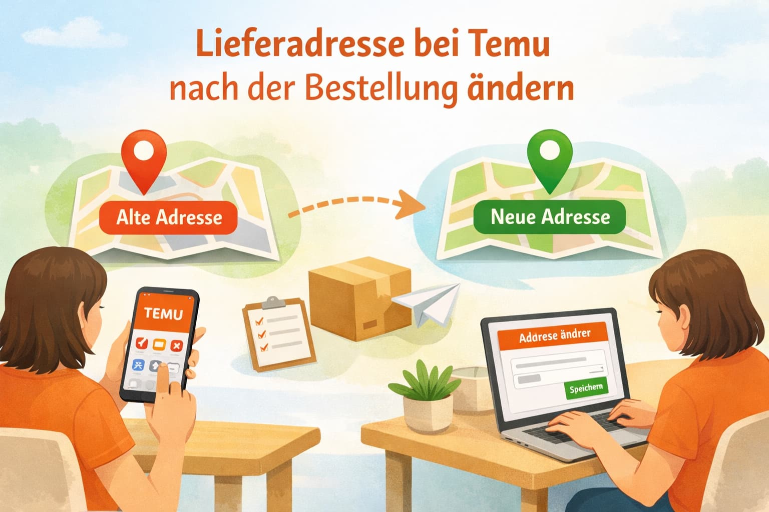 Lieferadresse bei Temu nach der Bestellung ändern – so geht’s