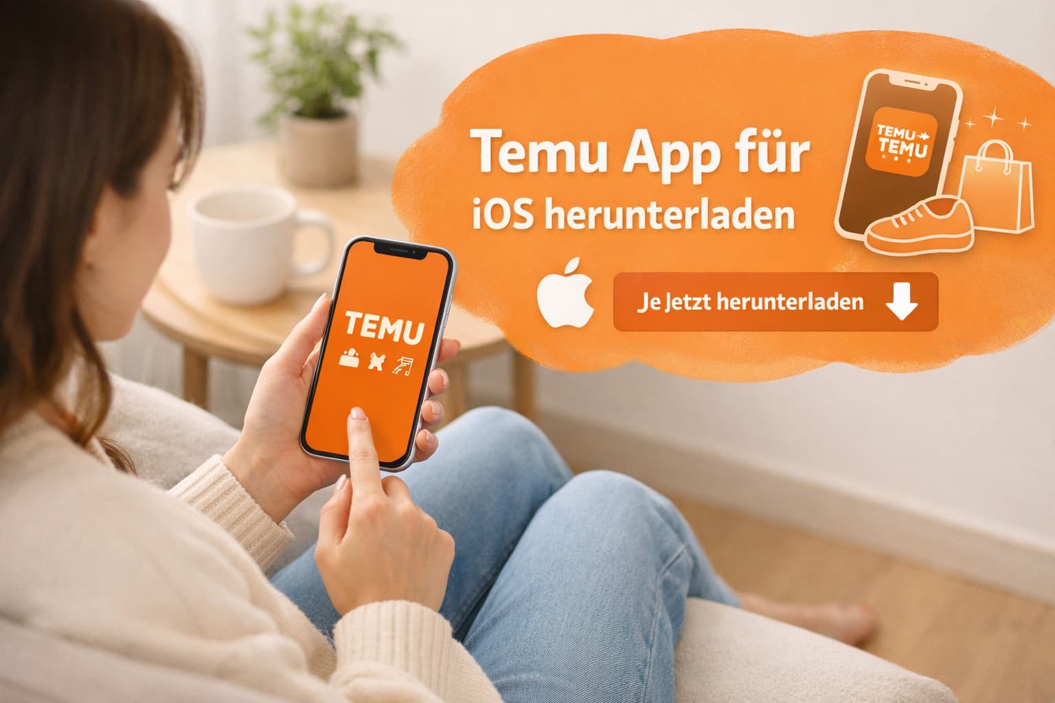 Temu App für iOS herunterladen und clever online einkaufen
