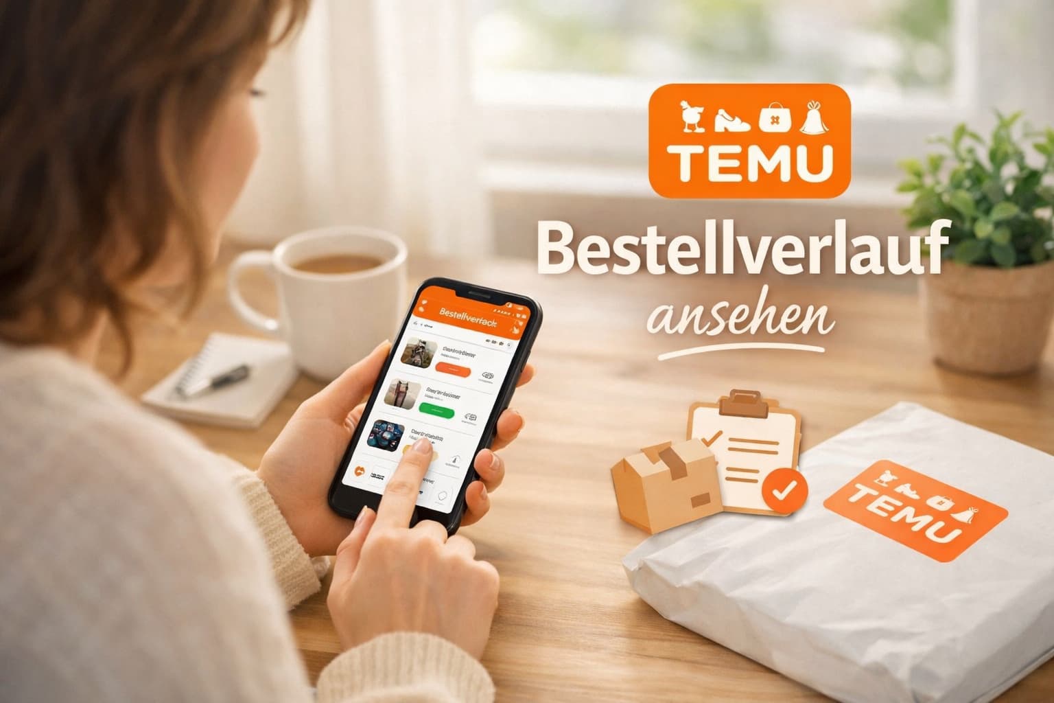 Temu Bestellverlauf ansehen in der App leicht erklärt