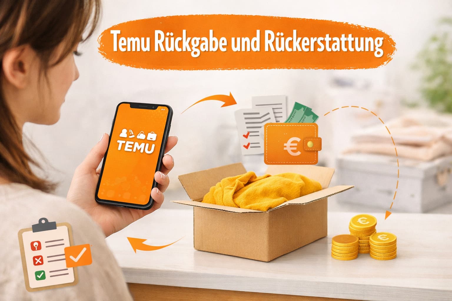 Temu Rückgabe und Rückerstattung einfach erklärt