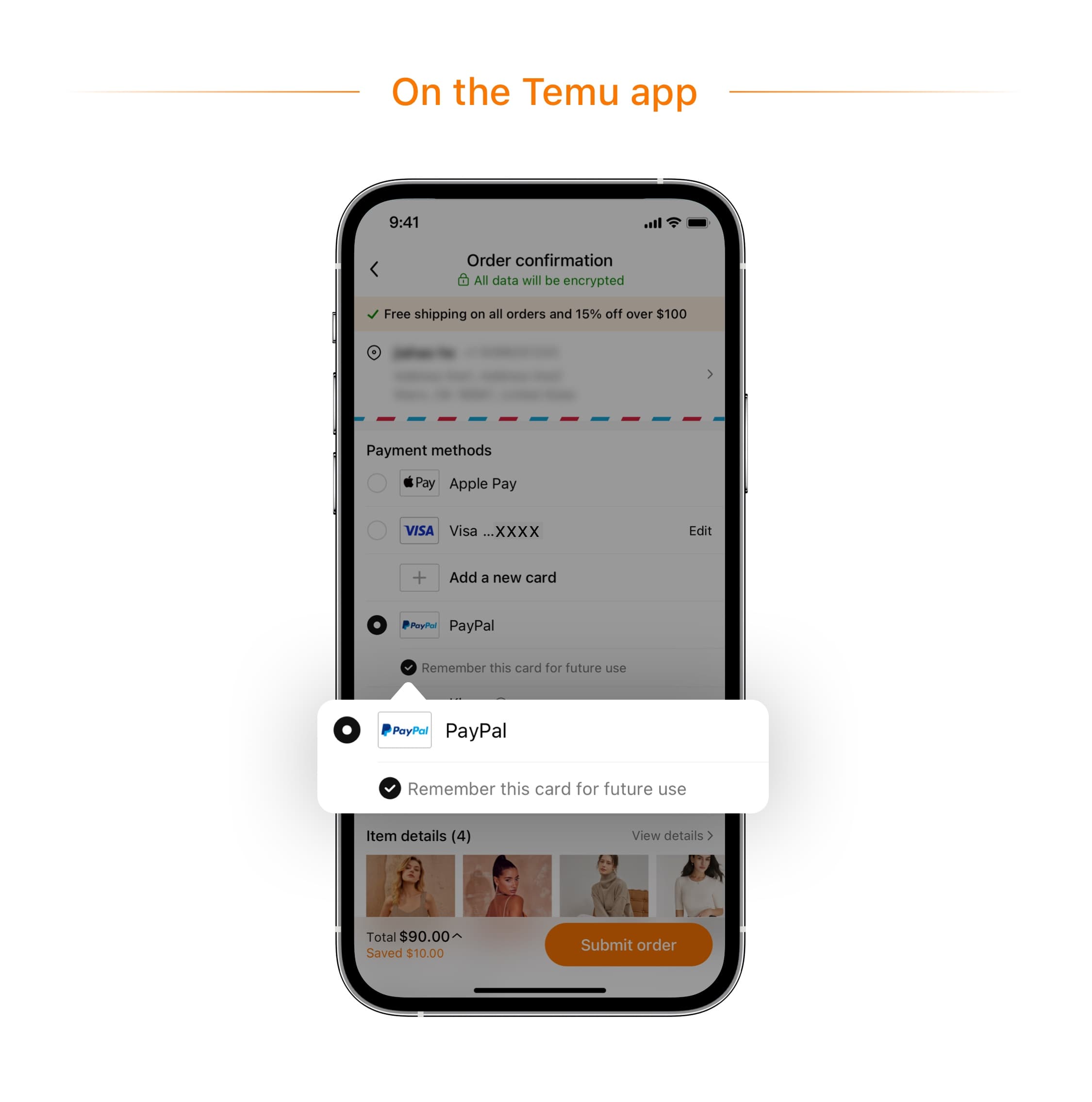 Vorteile der Temu App beim Bezahlen