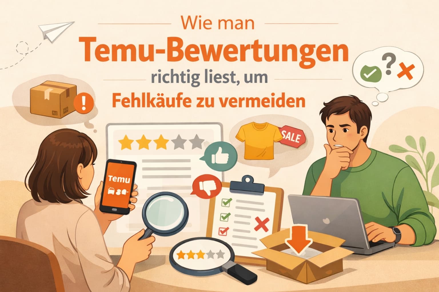 Wie man Temu-Bewertungen richtig liest, um Fehlkäufe zu vermeiden