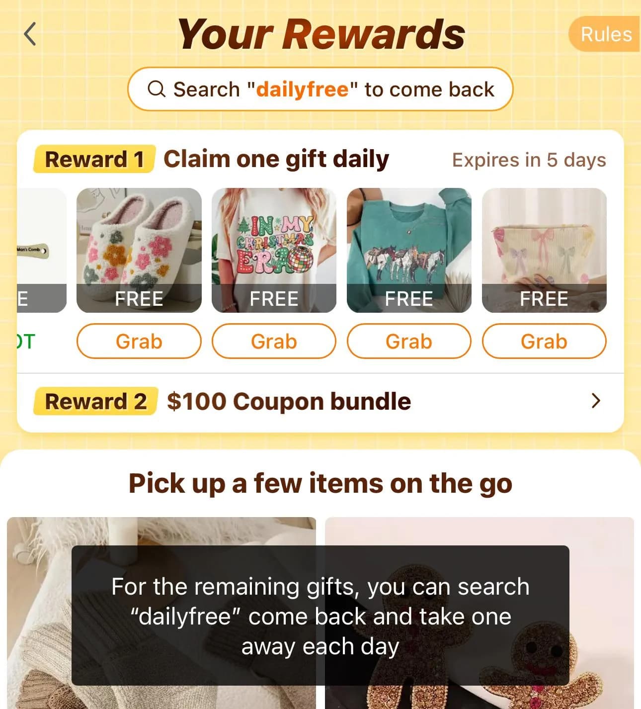 Welche Arten von täglichen Angeboten auf Temu verfügbar sind