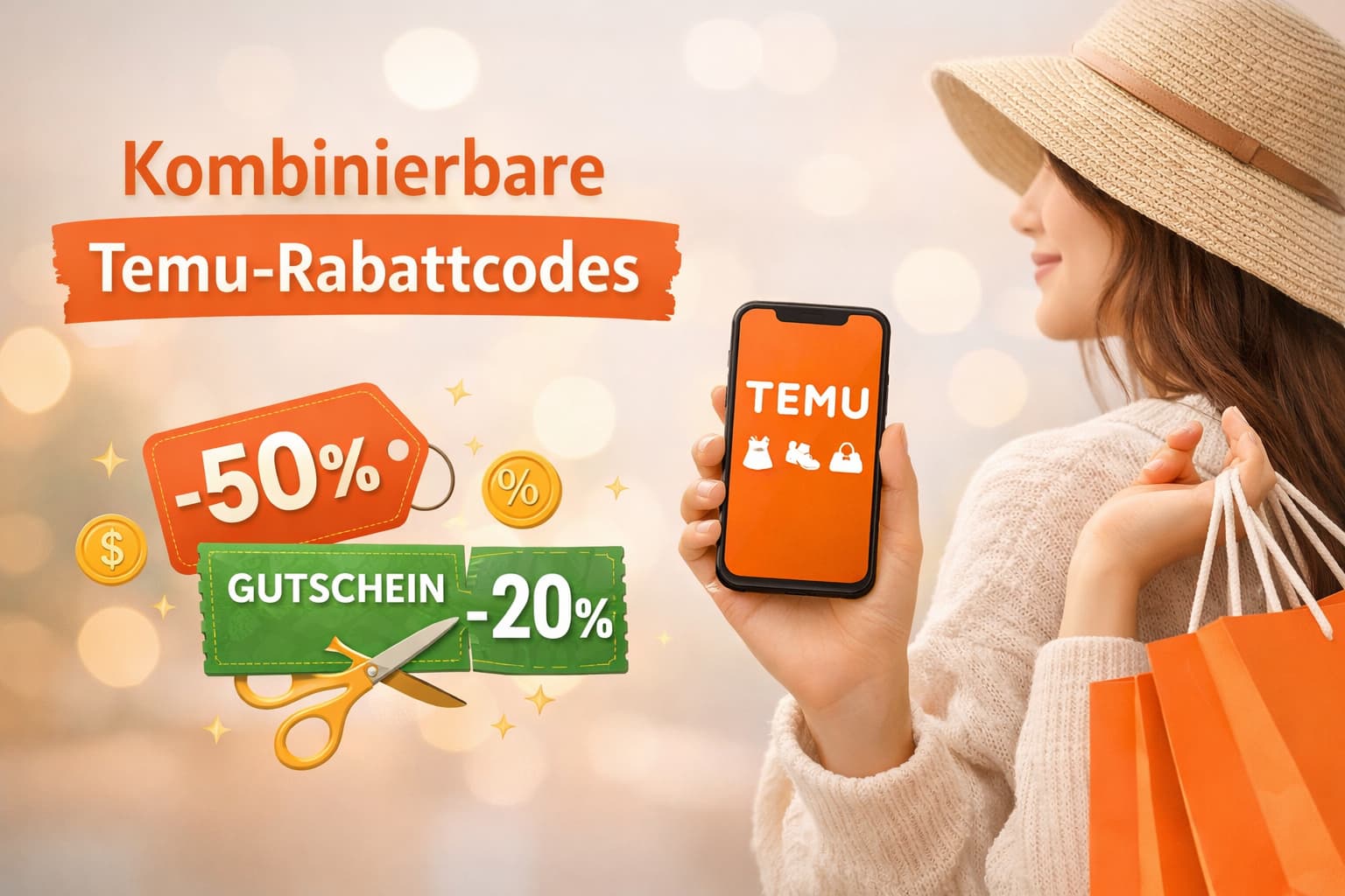 Kombinierbare Temu-Rabattcodes: Mehr Rabatt sichern