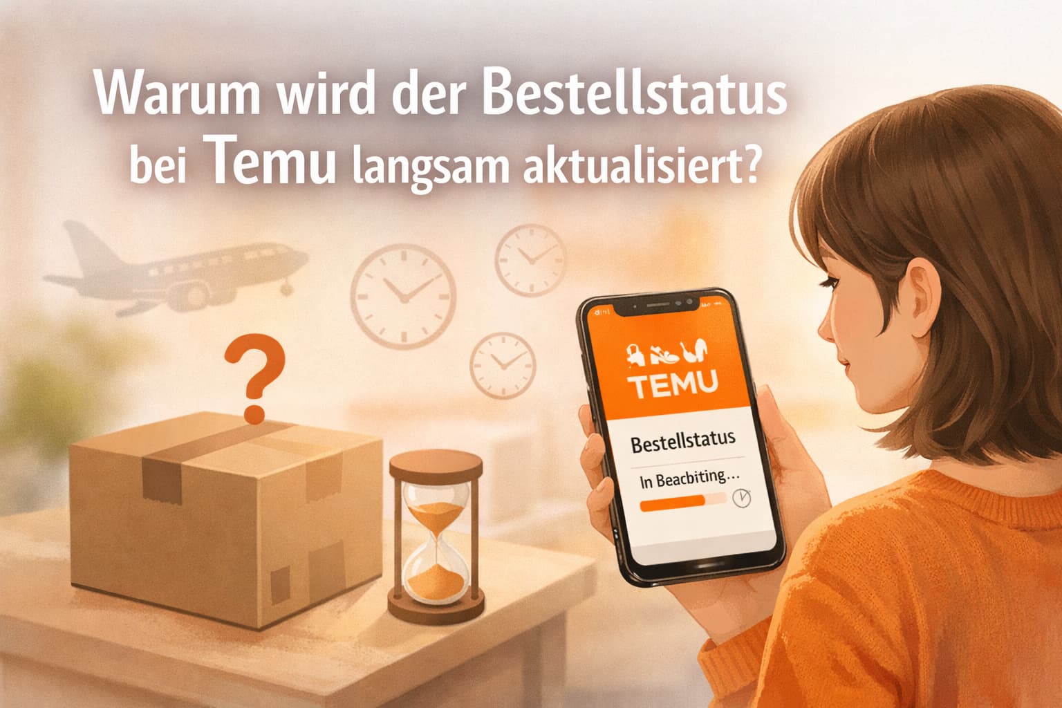 Warum wird der Bestellstatus bei Temu langsam aktualisiert?