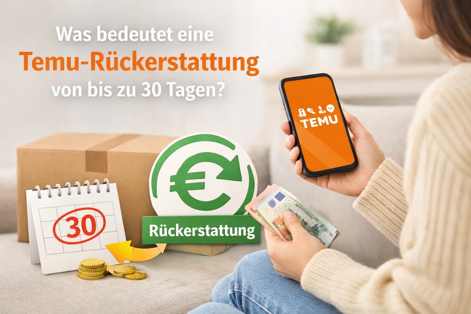 Was bedeutet eine Temu-Rückerstattung von bis zu 30 Tagen?