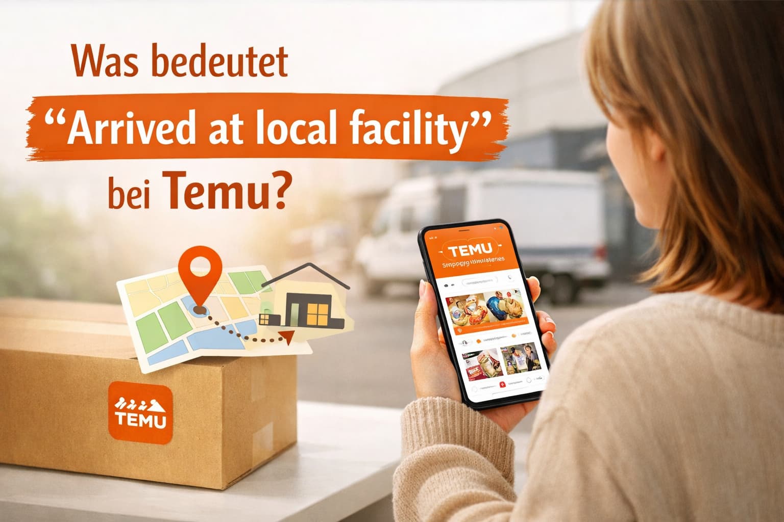 Was bedeutet „Arrived at local facility“ bei Temu genau?