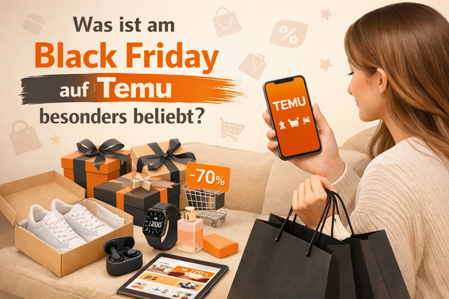 Was ist am Black Friday auf Temu besonders beliebt beim Shoppen