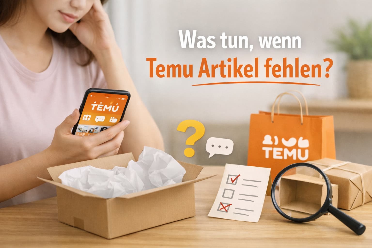 Was tun, wenn Temu Artikel fehlen? Schnelle Hilfe