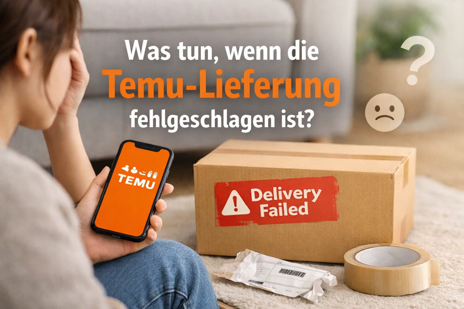 Was tun, wenn die Temu-Lieferung fehlgeschlagen ist? Lösungen und Tipps