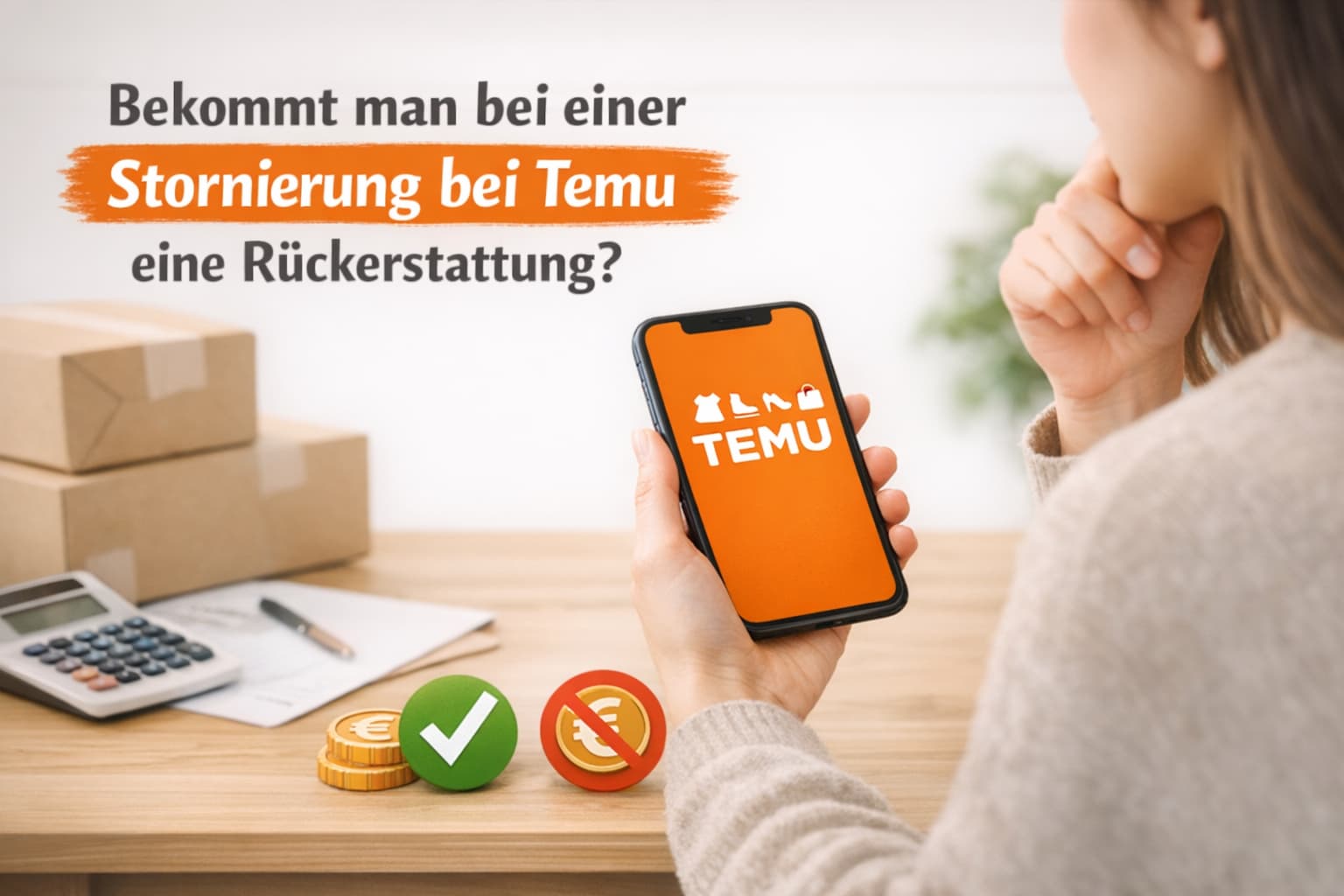 Bekommt man bei einer Stornierung bei Temu eine Rückerstattung